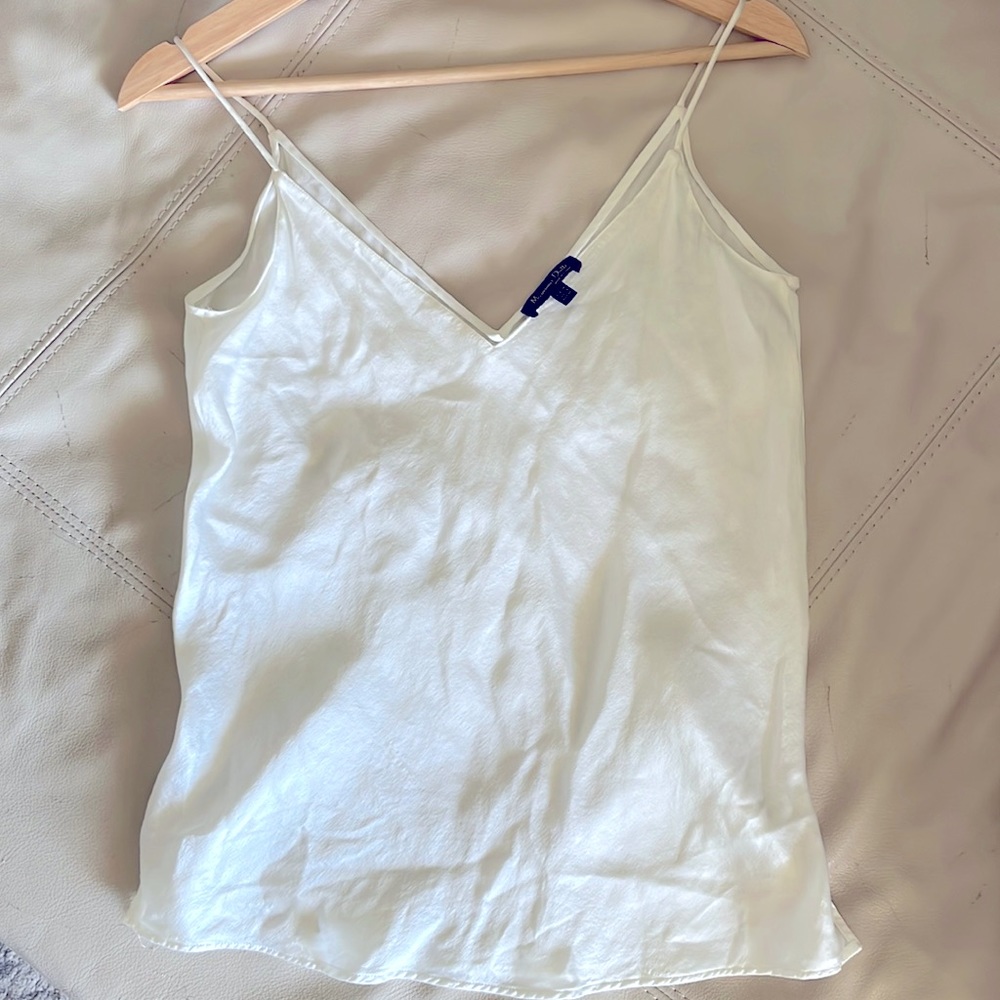 Massimo Dutti White Silk Top